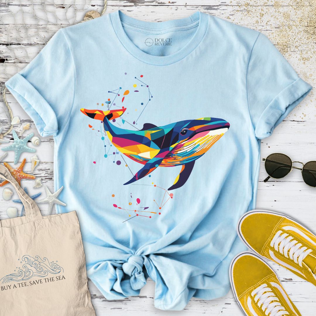 Geometric Whale T-Shirt
