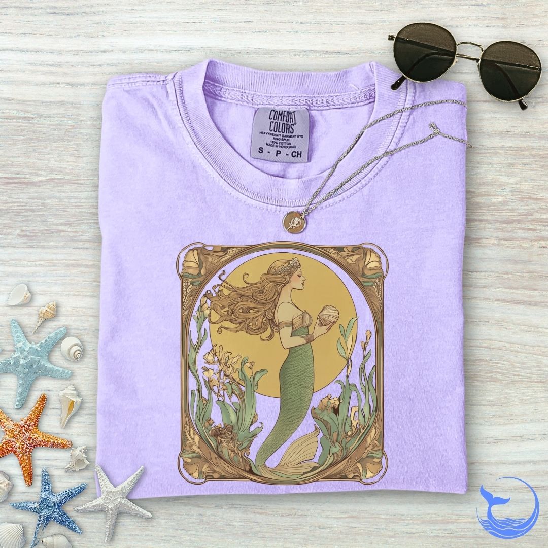 Golden Mermaid Comfort Colors T-Shirt