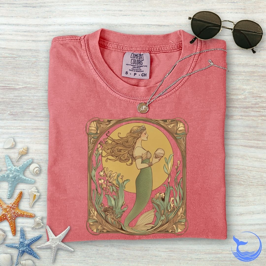 Golden Mermaid Comfort Colors T-Shirt