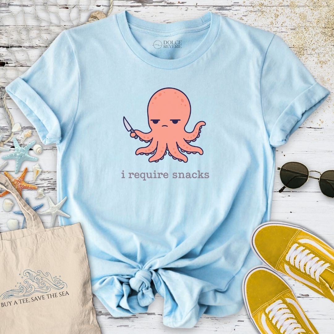I Require Snacks Octopus T-Shirt
