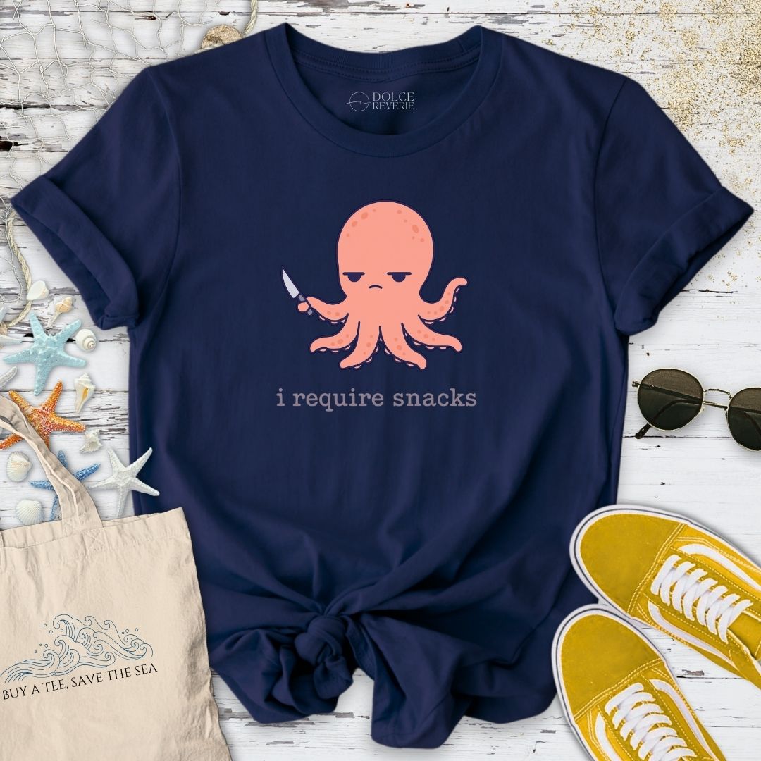 I Require Snacks Octopus T-Shirt