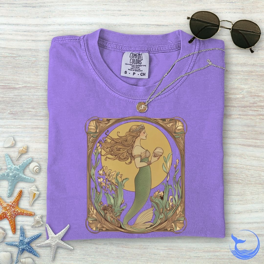 Golden Mermaid Comfort Colors T-Shirt
