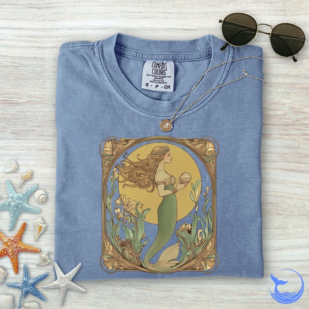 Golden Mermaid Comfort Colors T-Shirt