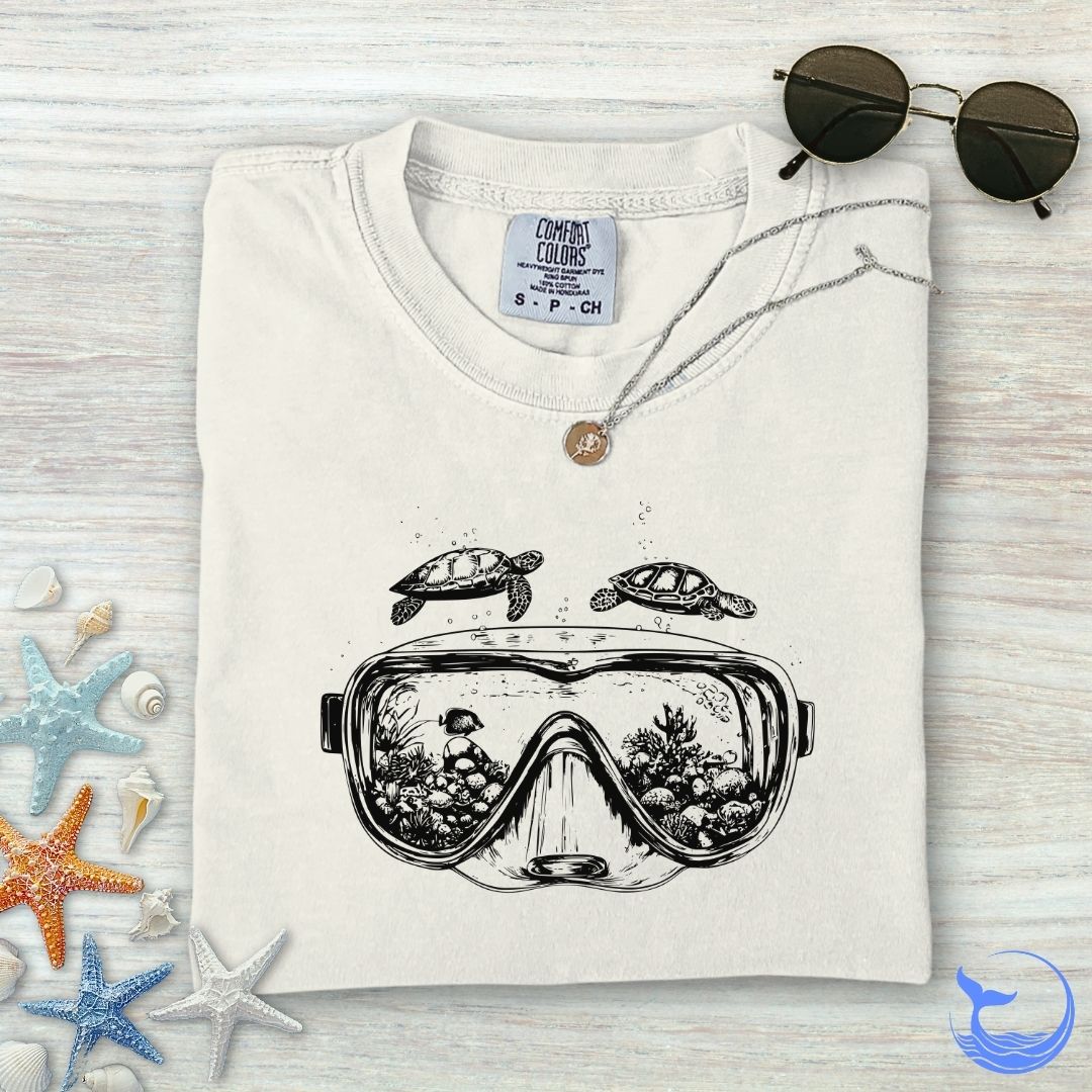 Scuba Diving Mask Comfort Colors T-Shirt