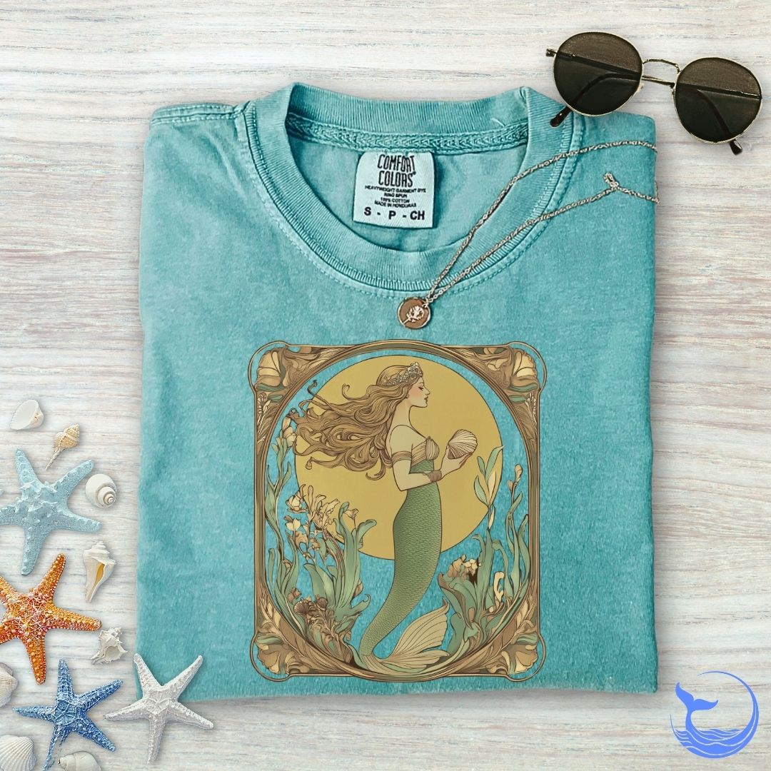 Golden Mermaid Comfort Colors T-Shirt