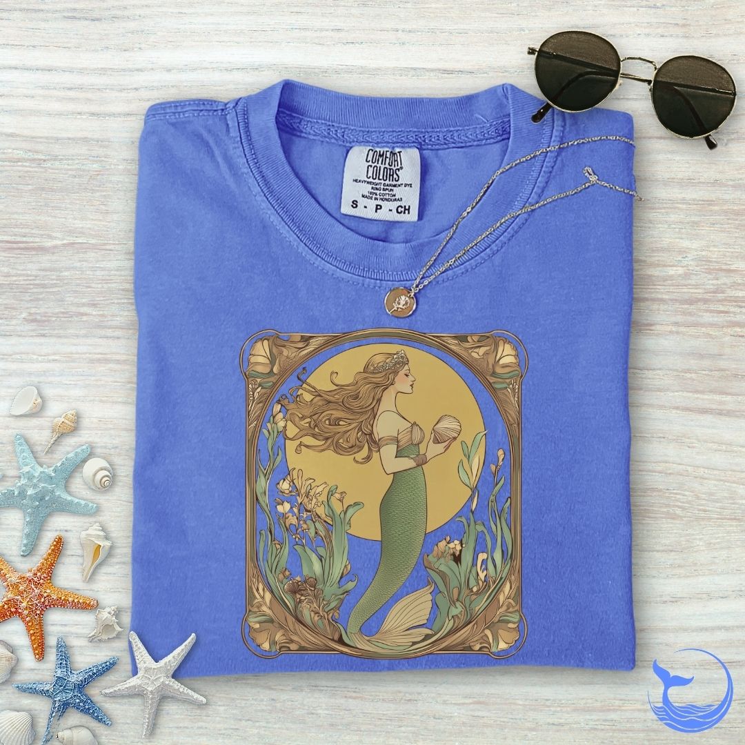 Golden Mermaid Comfort Colors T-Shirt