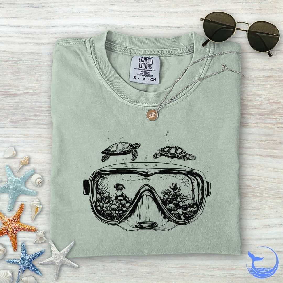 Scuba Diving Mask Comfort Colors T-Shirt