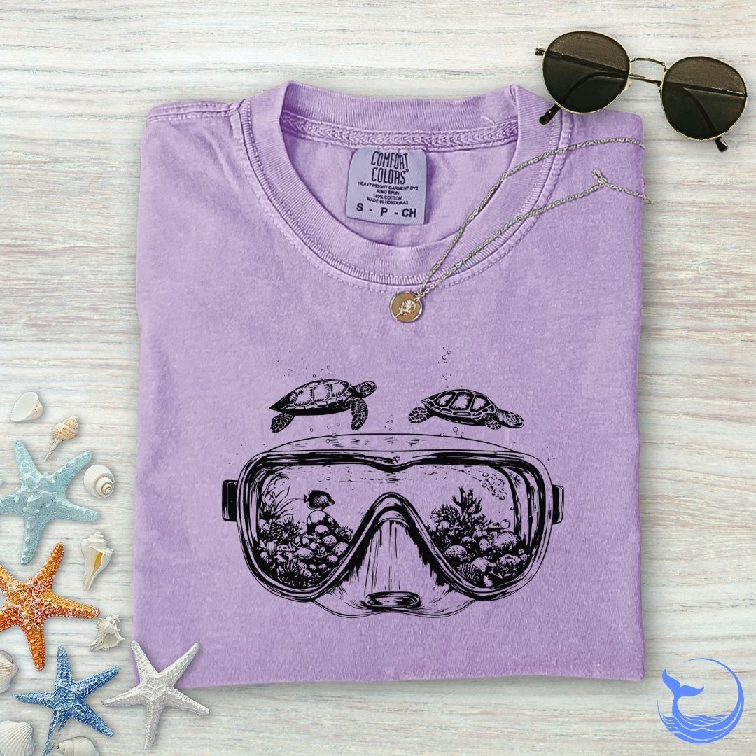 Scuba Diving Mask Comfort Colors T-Shirt