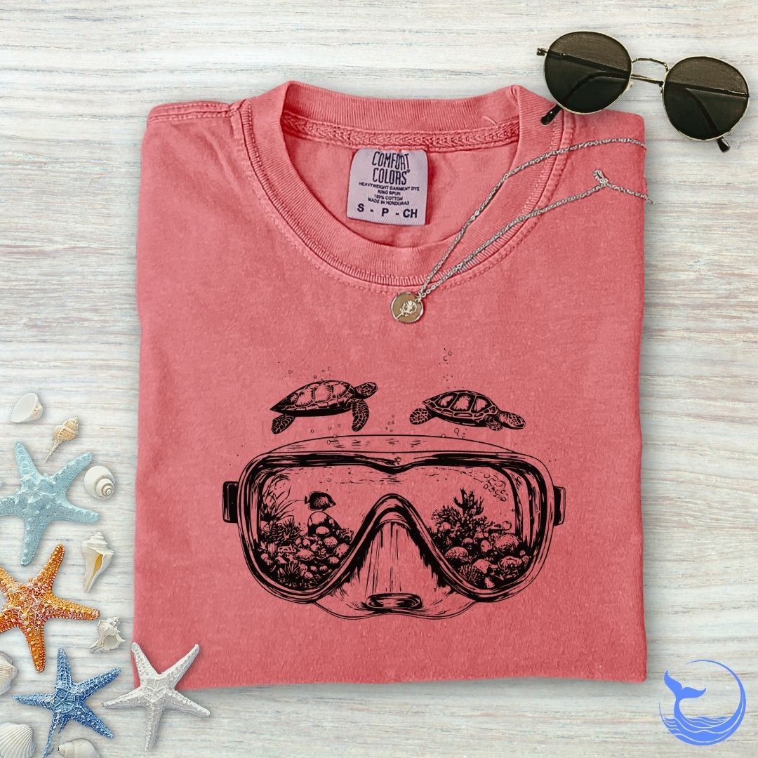 Scuba Diving Mask Comfort Colors T-Shirt