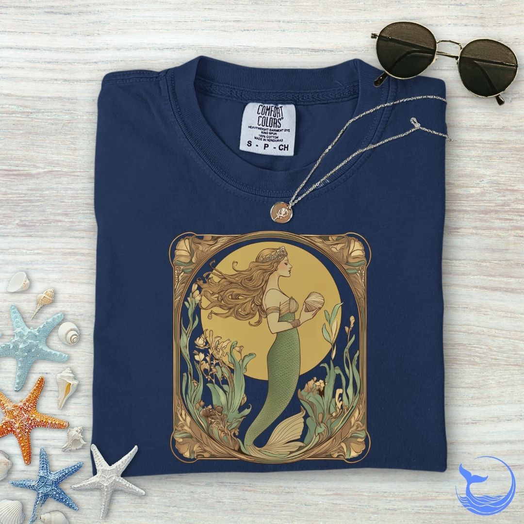 Golden Mermaid Comfort Colors T-Shirt