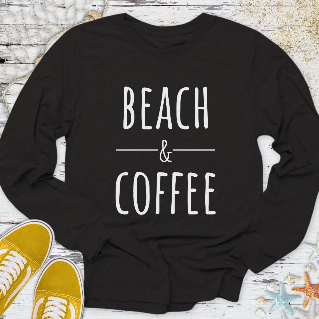 Beach & Coffee Long Sleeve Tee