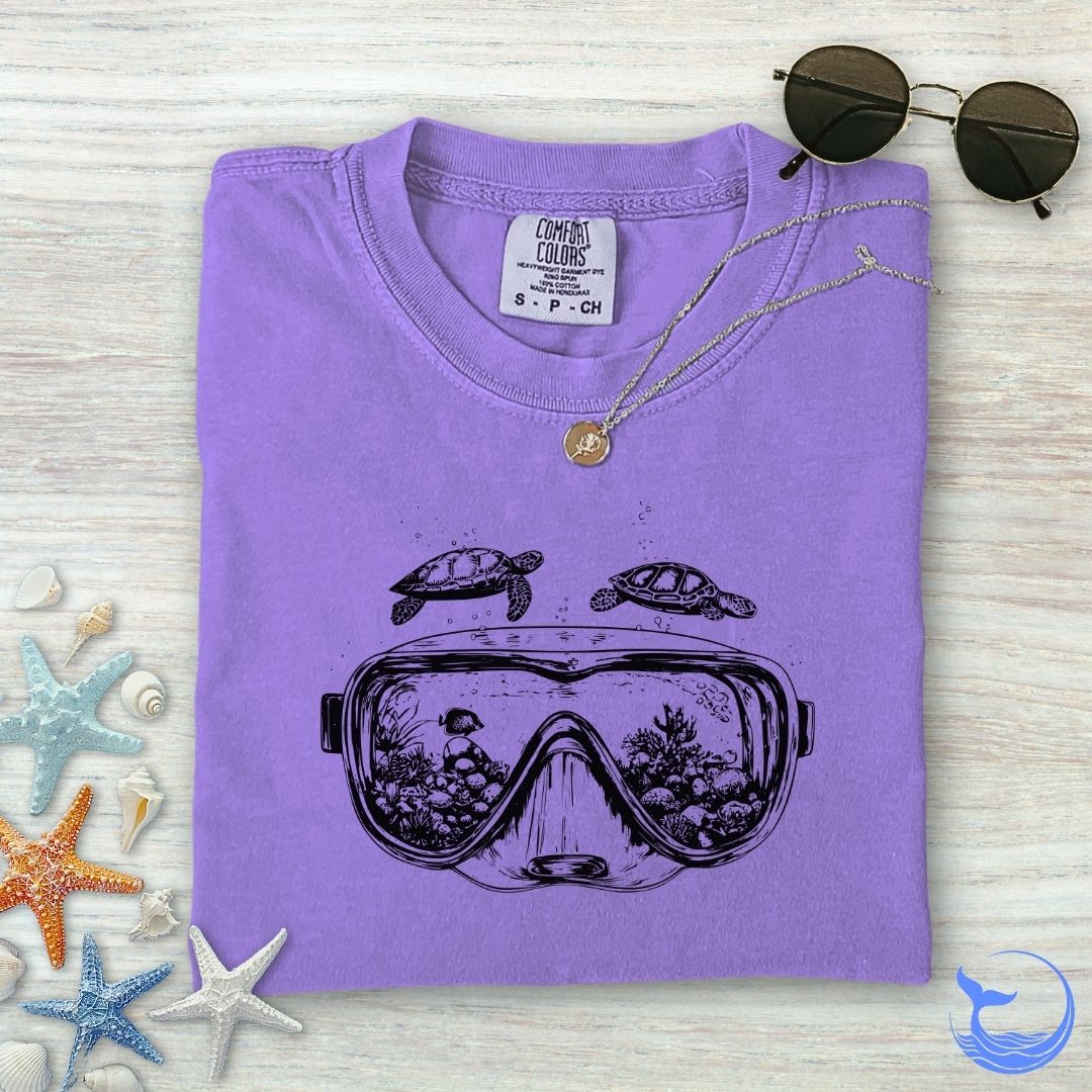 Scuba Diving Mask Comfort Colors T-Shirt