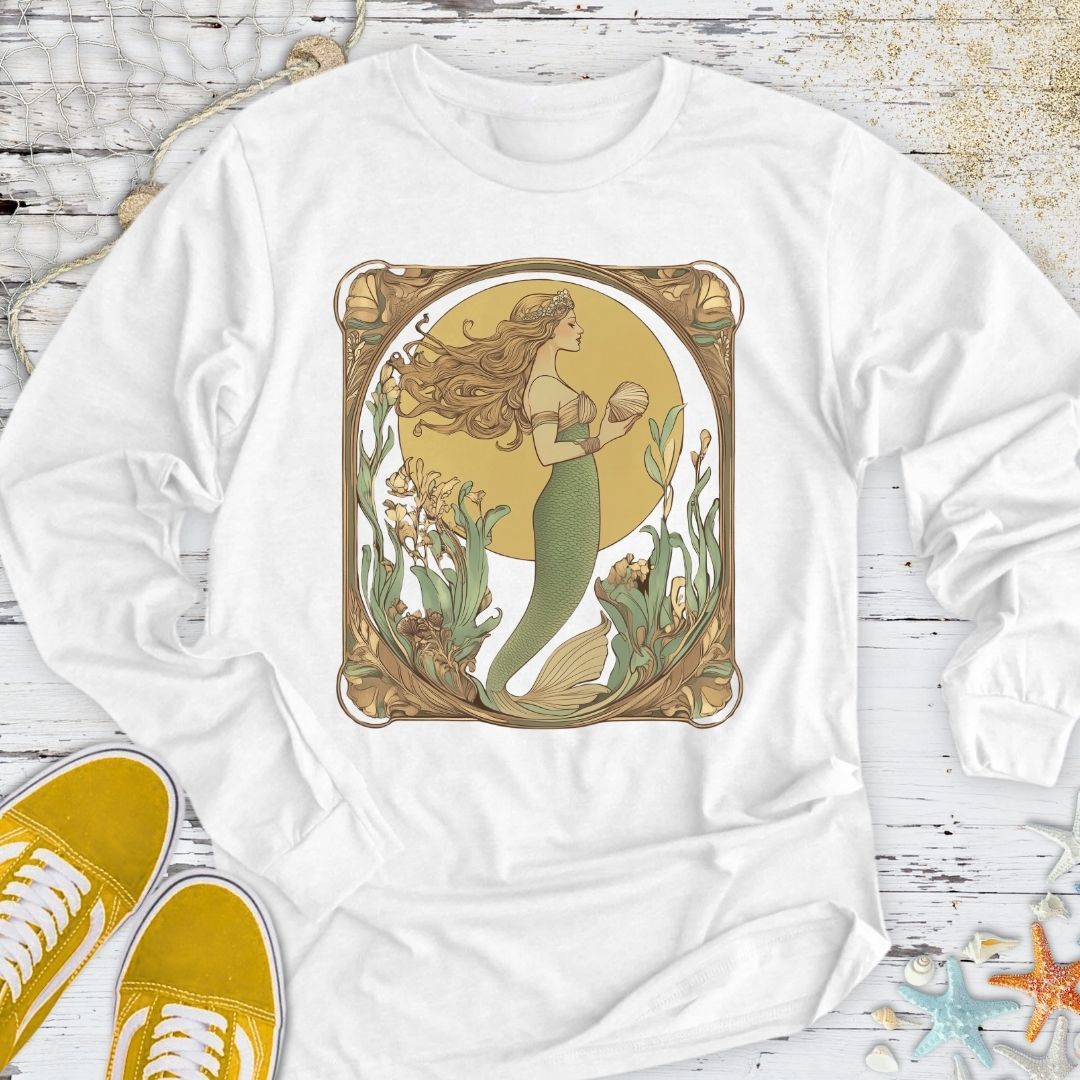 Golden Mermaid Long Sleeve Tee
