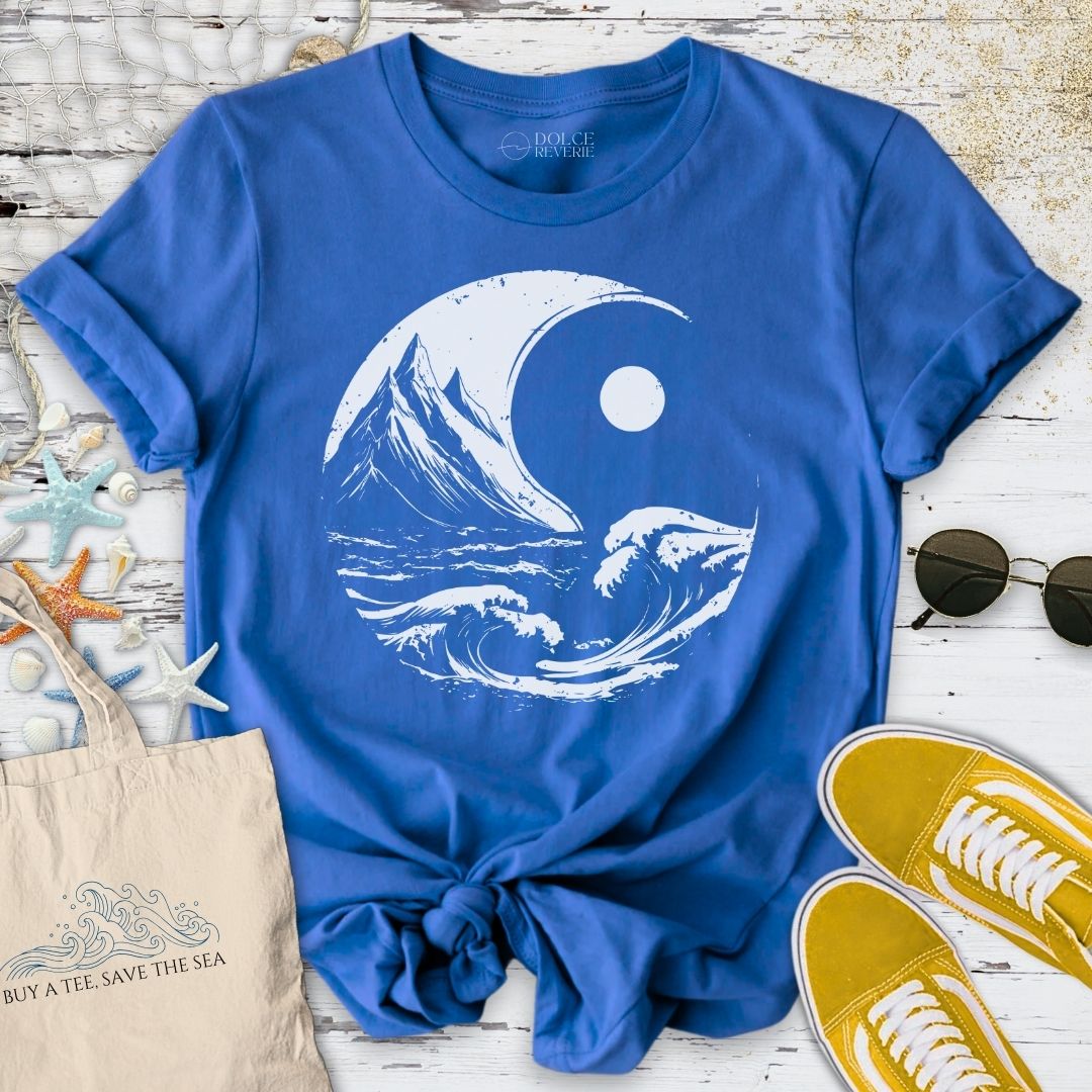 Ocean & Mountains Yin Yang T-Shirt