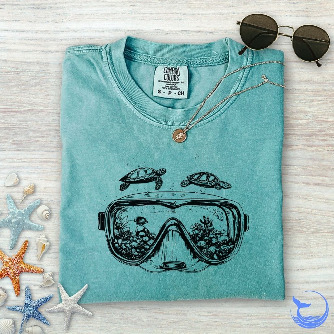 Scuba Diving Mask Comfort Colors T-Shirt