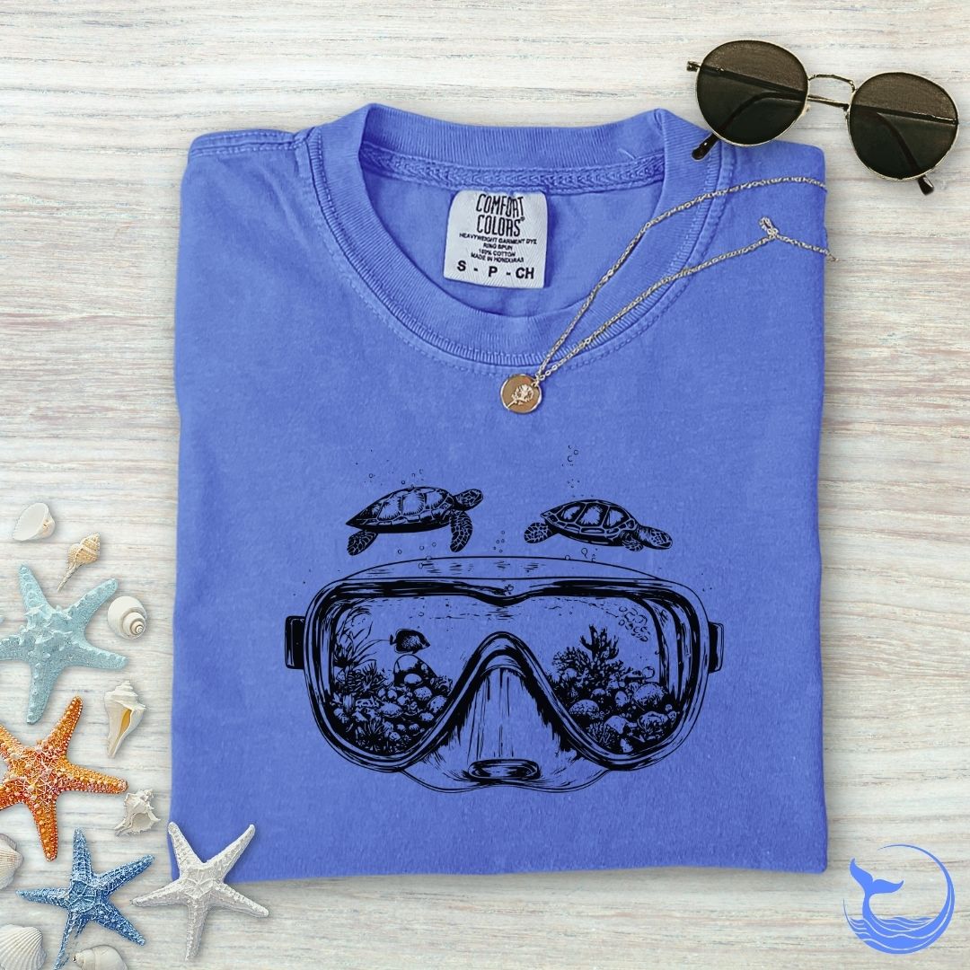 Scuba Diving Mask Comfort Colors T-Shirt