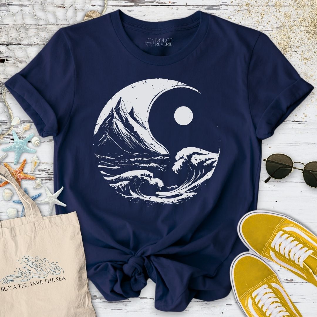 Ocean & Mountains Yin Yang T-Shirt