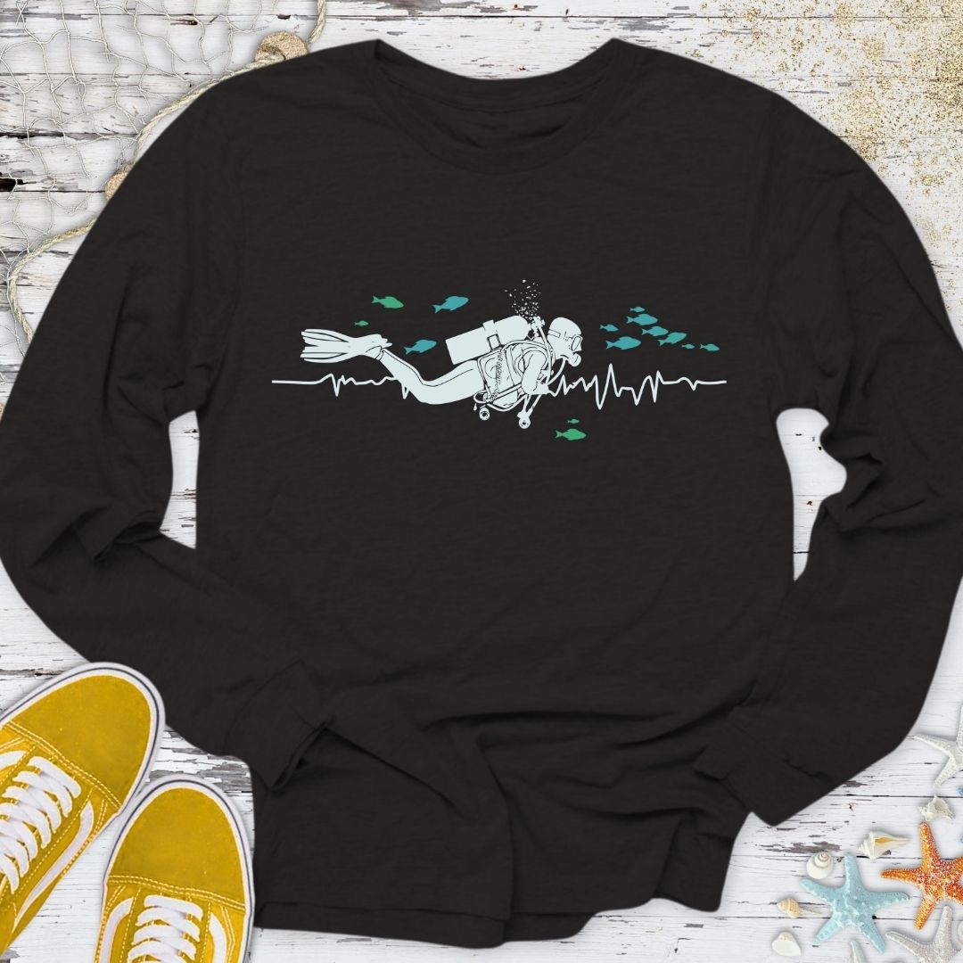 I Heart Scuba Long Sleeve Tee
