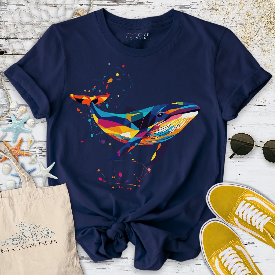 Geometric Whale T-Shirt