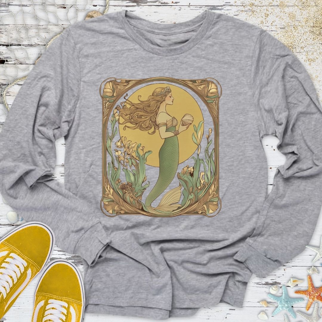Golden Mermaid Long Sleeve Tee