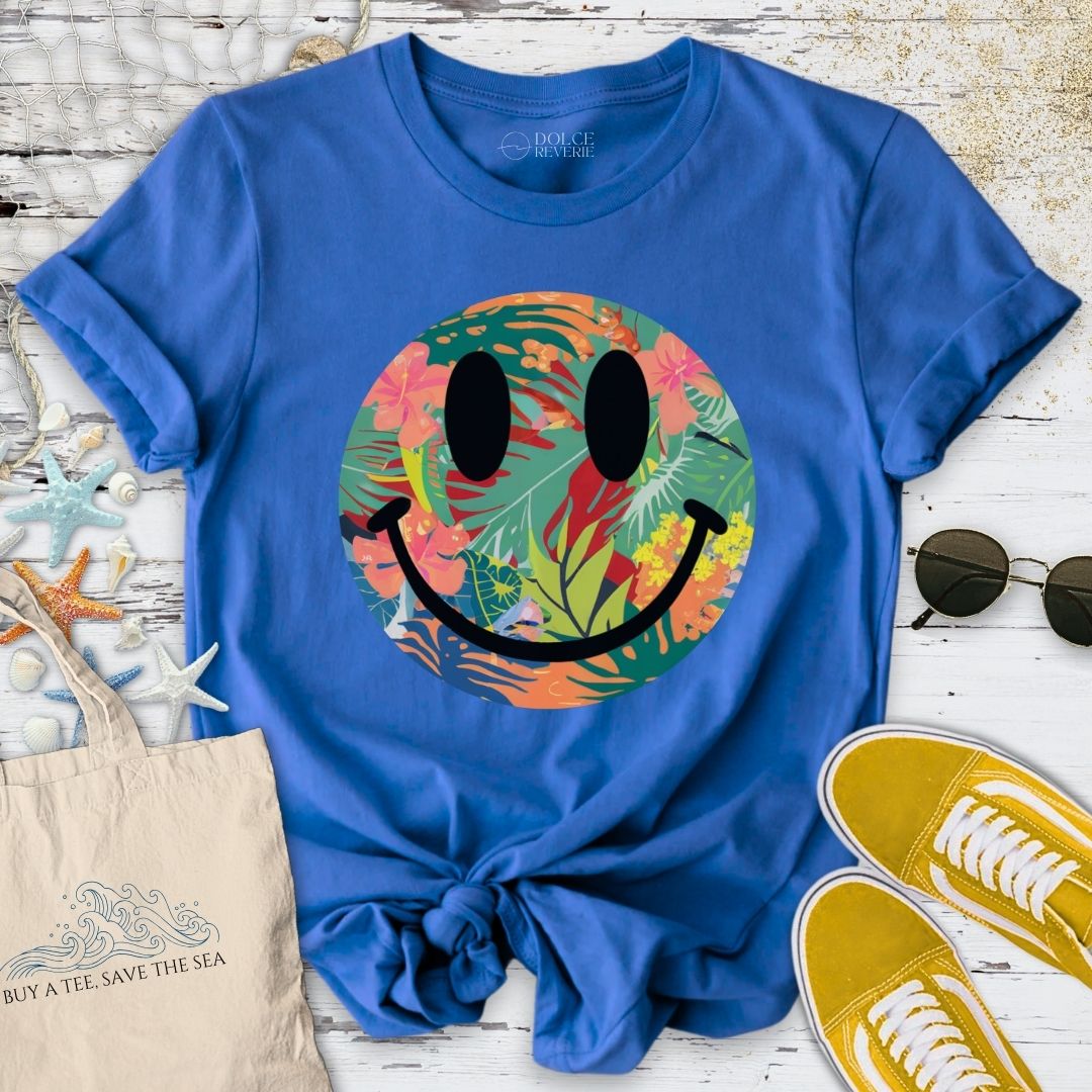 Tropical Colorful Smiley T-Shirt