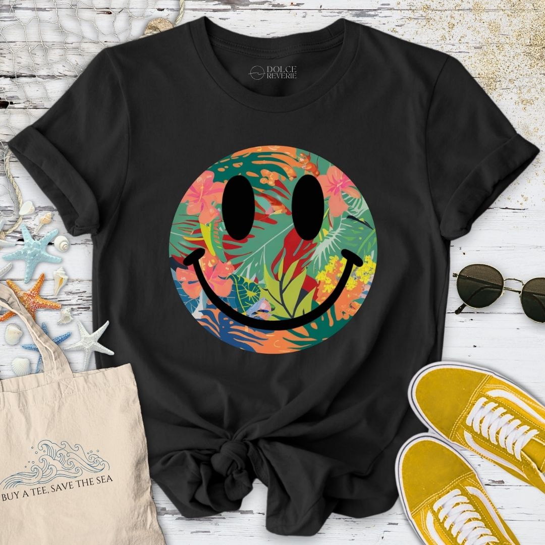 Tropical Colorful Smiley T-Shirt