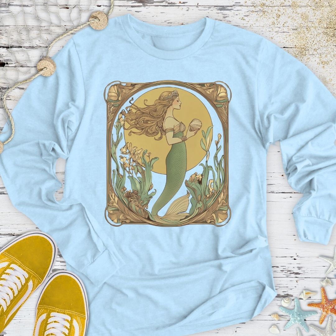 Golden Mermaid Long Sleeve Tee