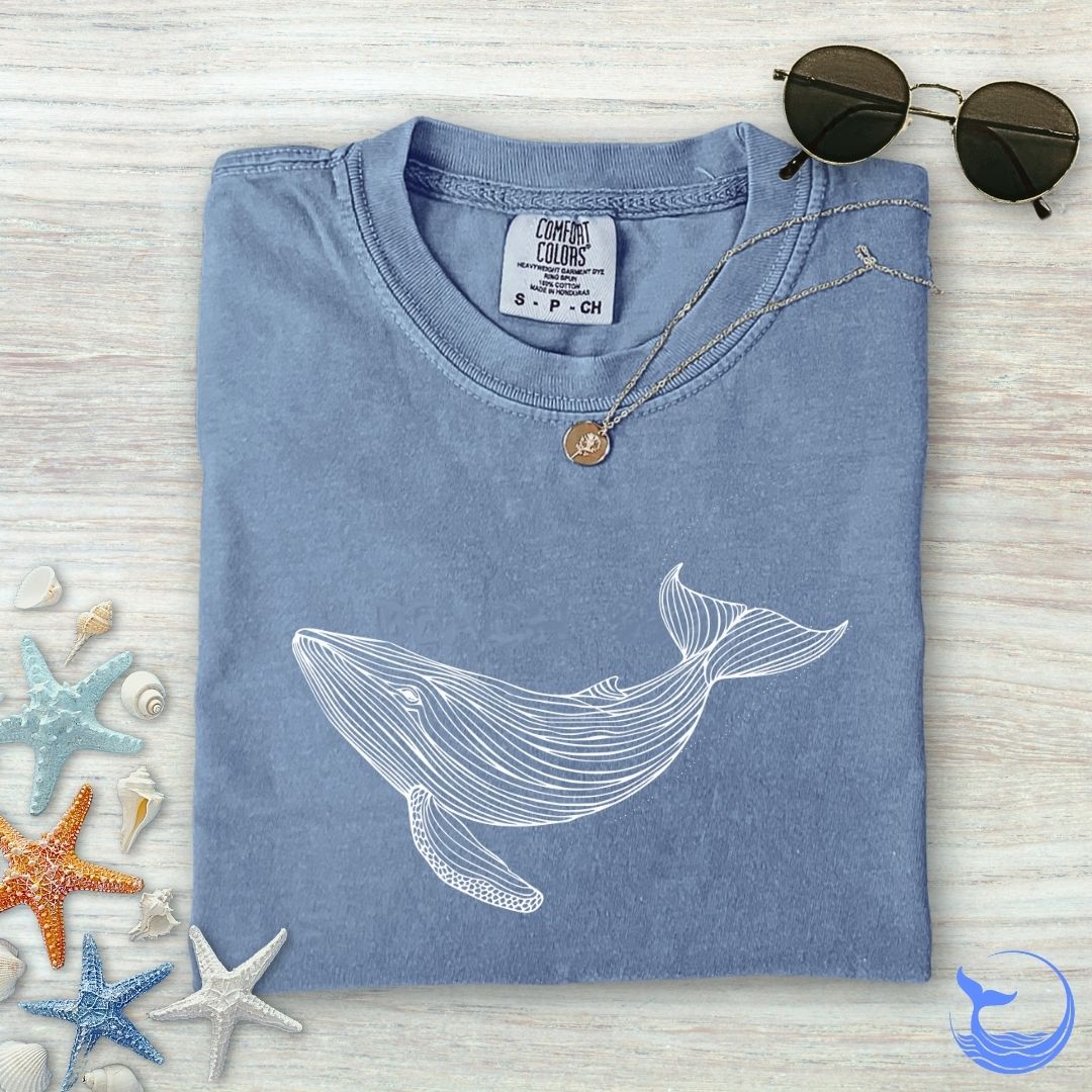 Whale Comfort Colors T-Shirt