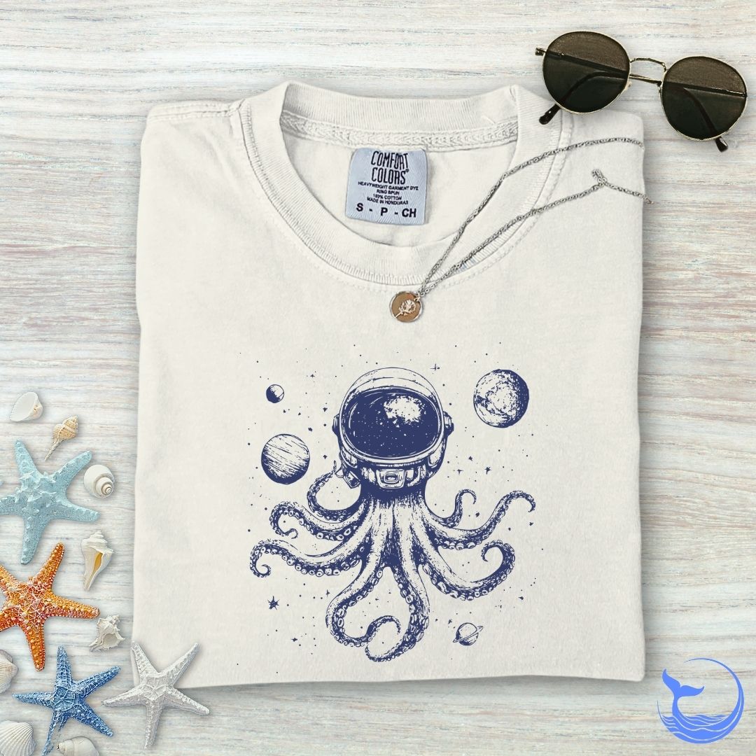 Space Octopus Comfort Colors T-Shirt