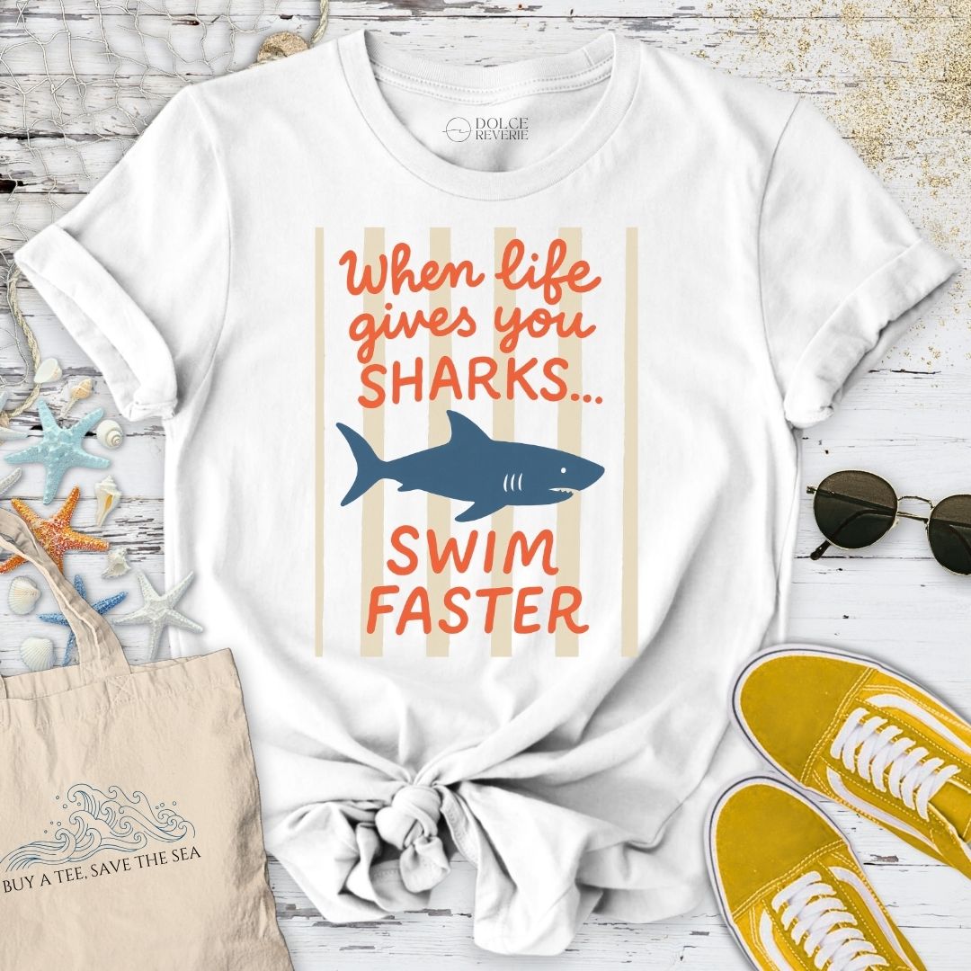 Swim Faster, Shark T-Shirt