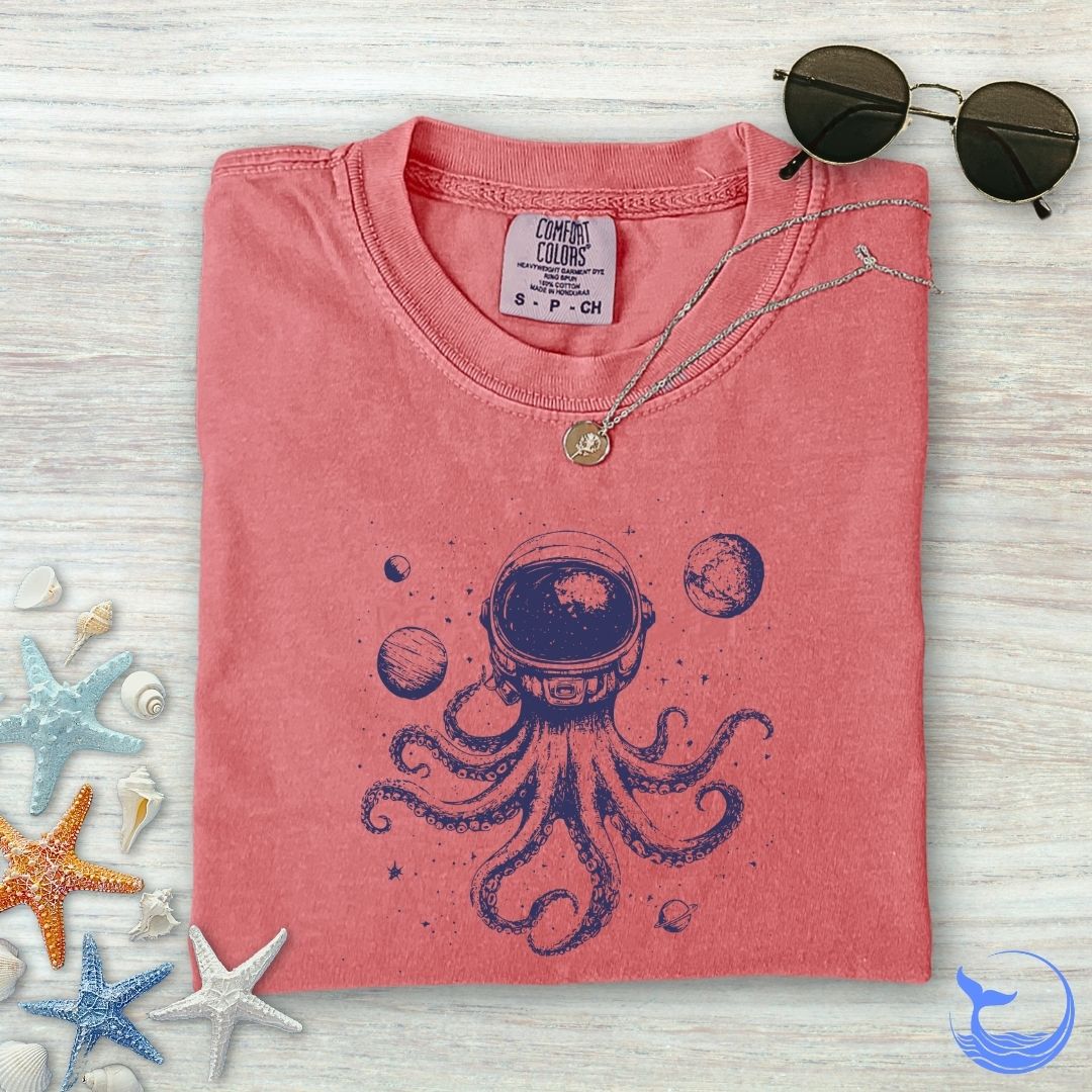 Space Octopus Comfort Colors T-Shirt