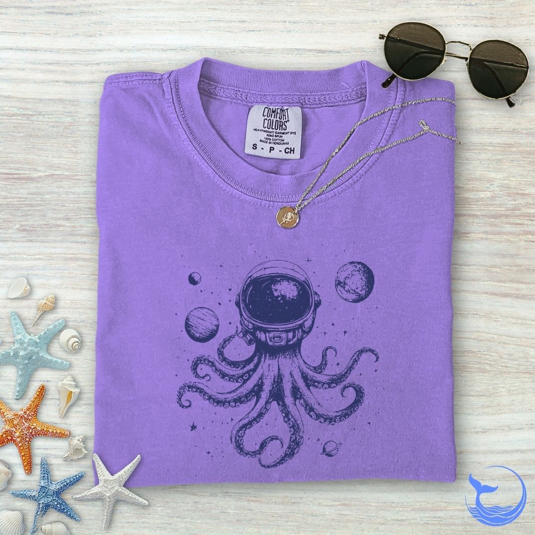 Space Octopus Comfort Colors T-Shirt