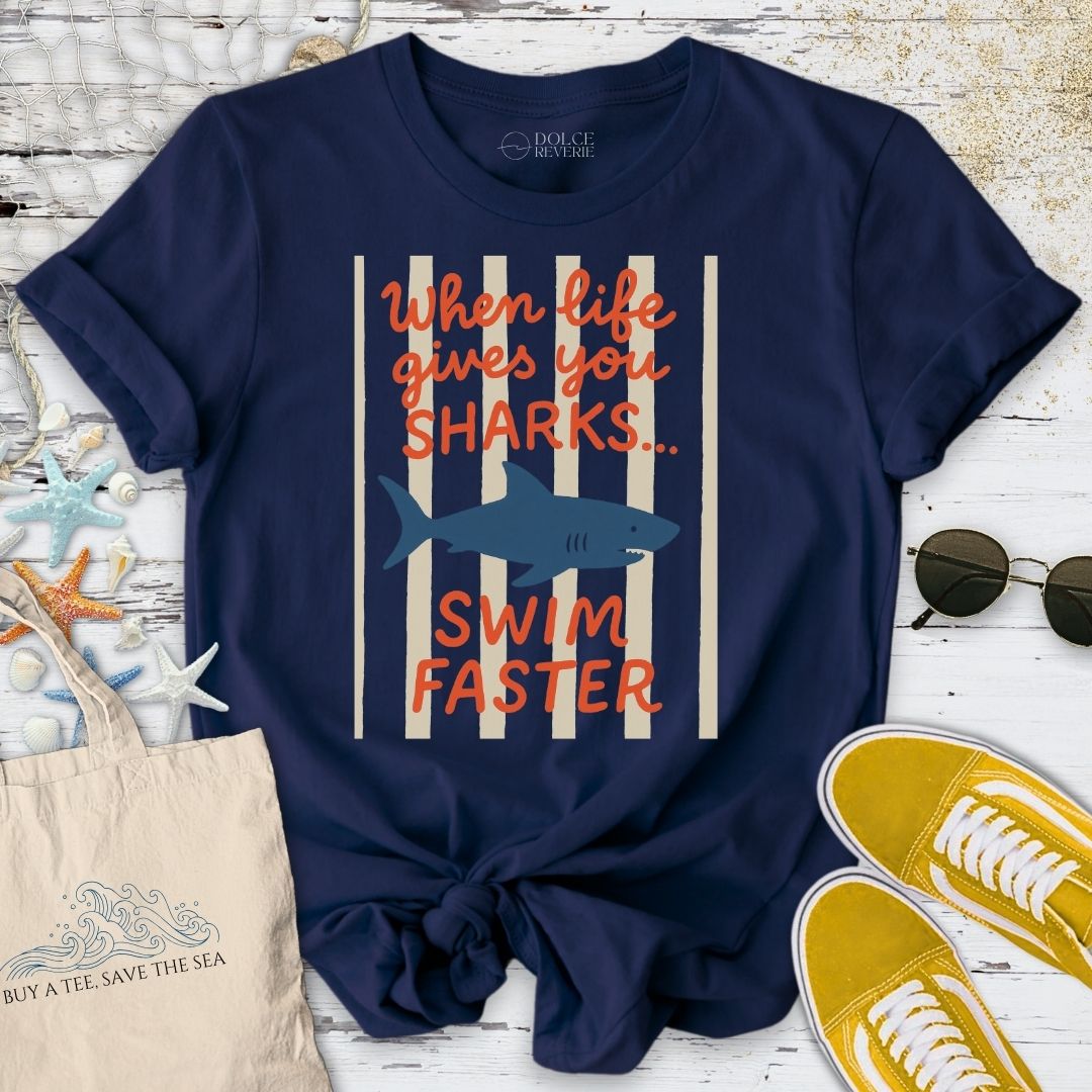 Swim Faster, Shark T-Shirt