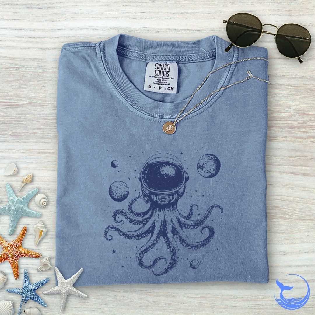 Space Octopus Comfort Colors T-Shirt