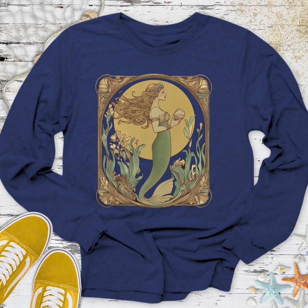 Golden Mermaid Long Sleeve Tee