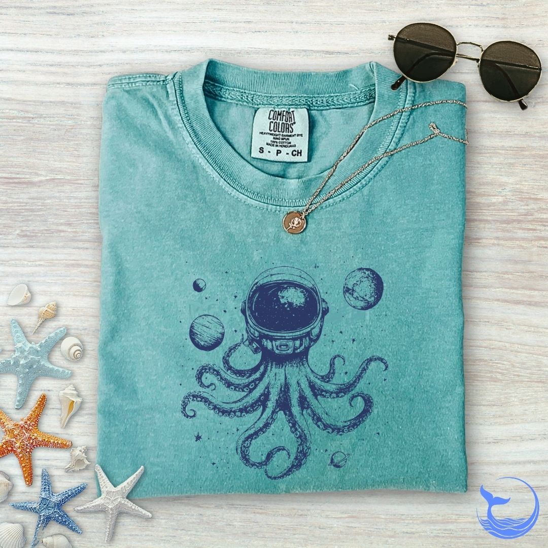 Space Octopus Comfort Colors T-Shirt