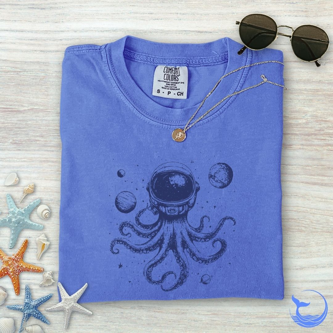 Space Octopus Comfort Colors T-Shirt