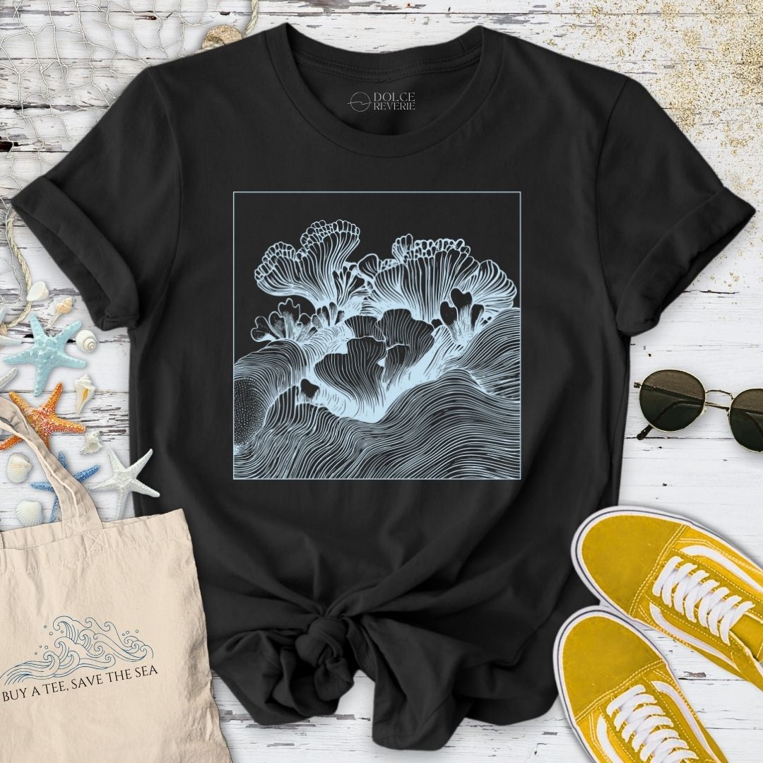 Coral Reef Line Art T-Shirt
