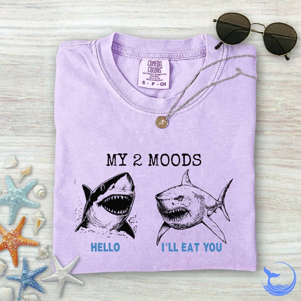 2 Moods, Sharks Comfort Colors T-Shirt