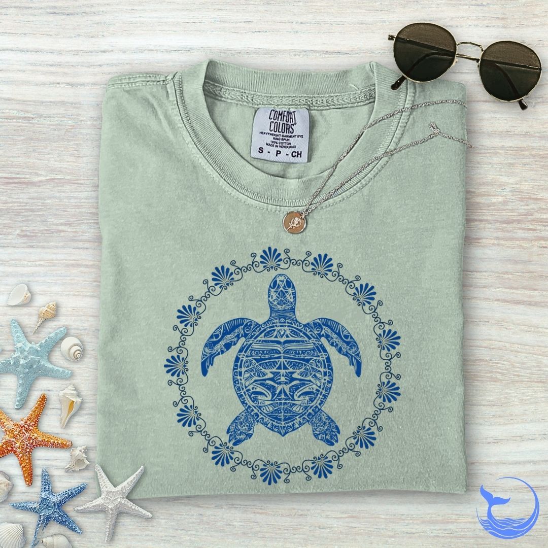 Turtle Mandala Comfort Colors T-Shirt