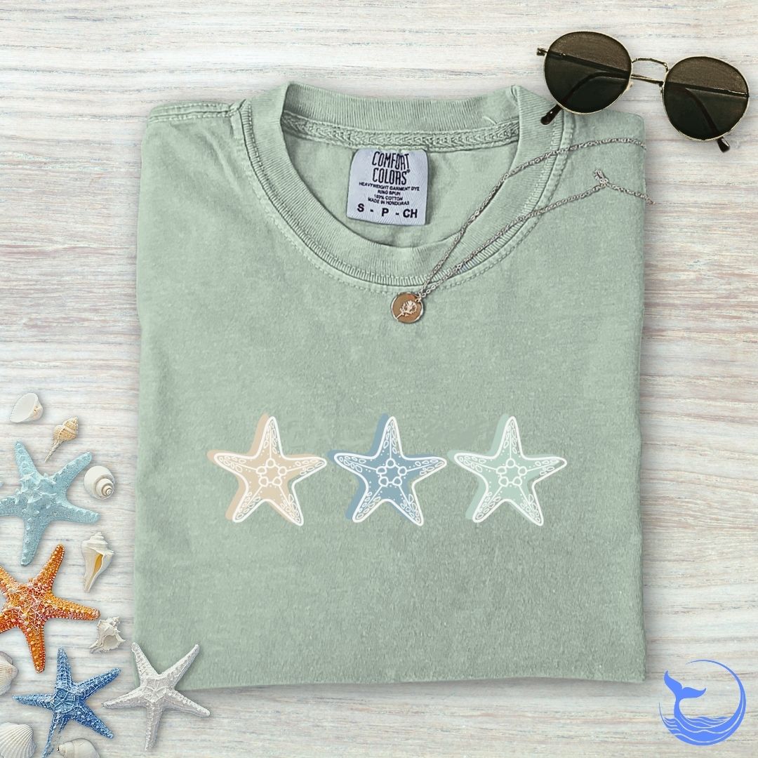 3 Starfish Comfort Colors T-Shirt