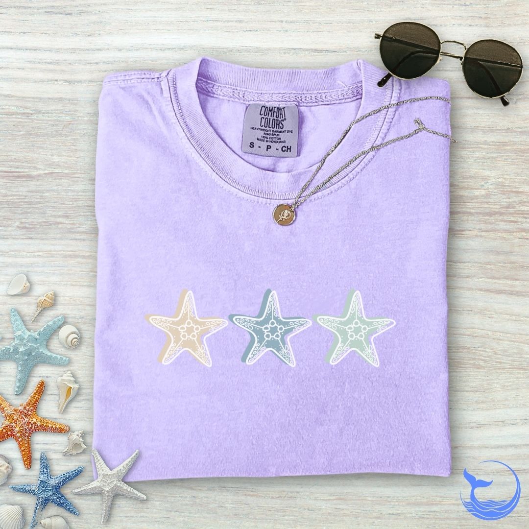 3 Starfish Comfort Colors T-Shirt