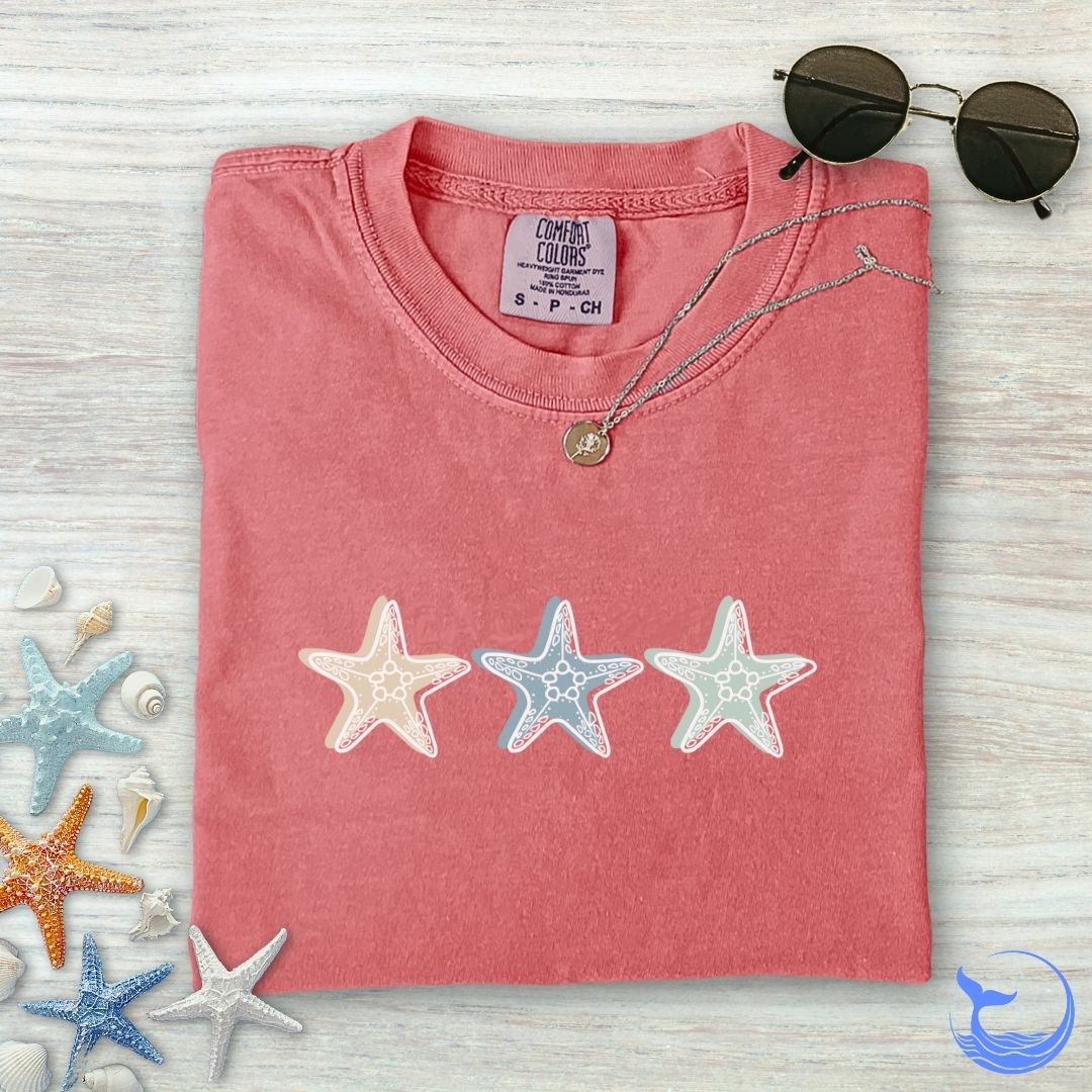 3 Starfish Comfort Colors T-Shirt