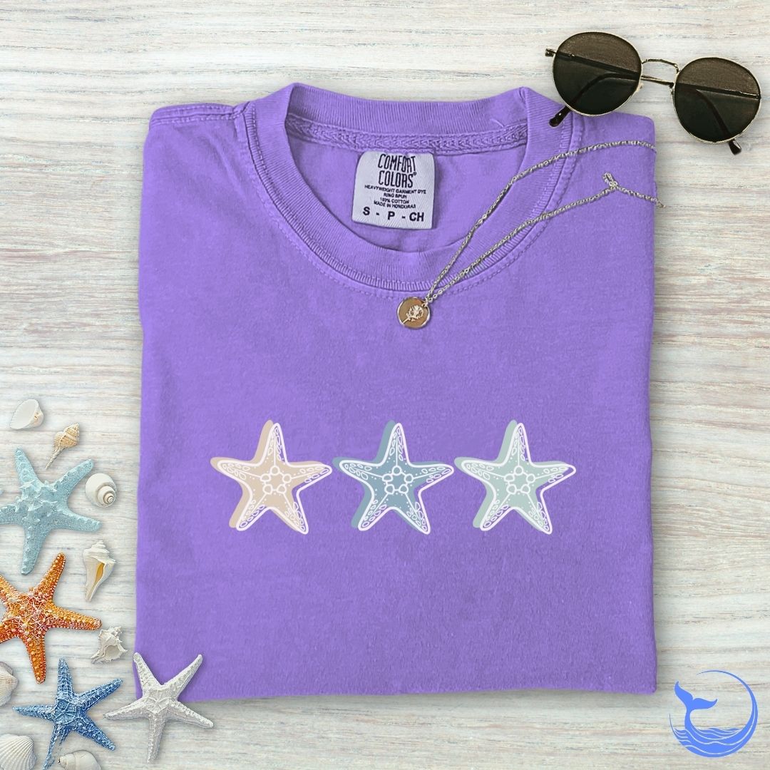 3 Starfish Comfort Colors T-Shirt