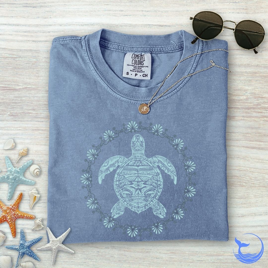 Turtle Mandala Comfort Colors T-Shirt