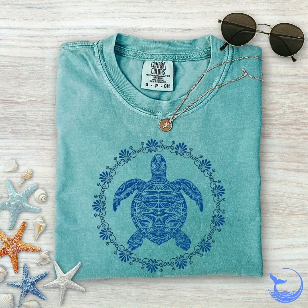Turtle Mandala Comfort Colors T-Shirt