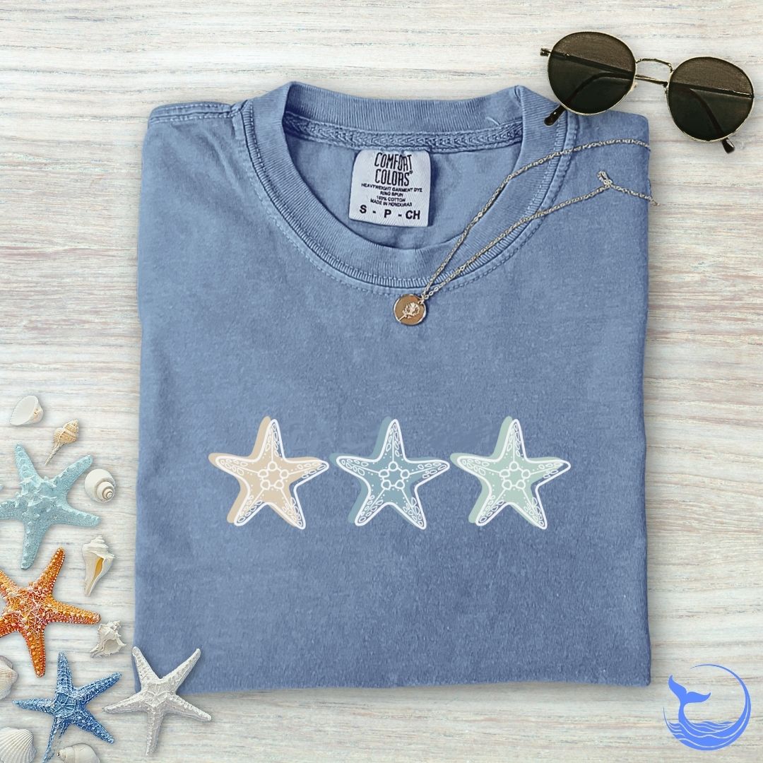 3 Starfish Comfort Colors T-Shirt