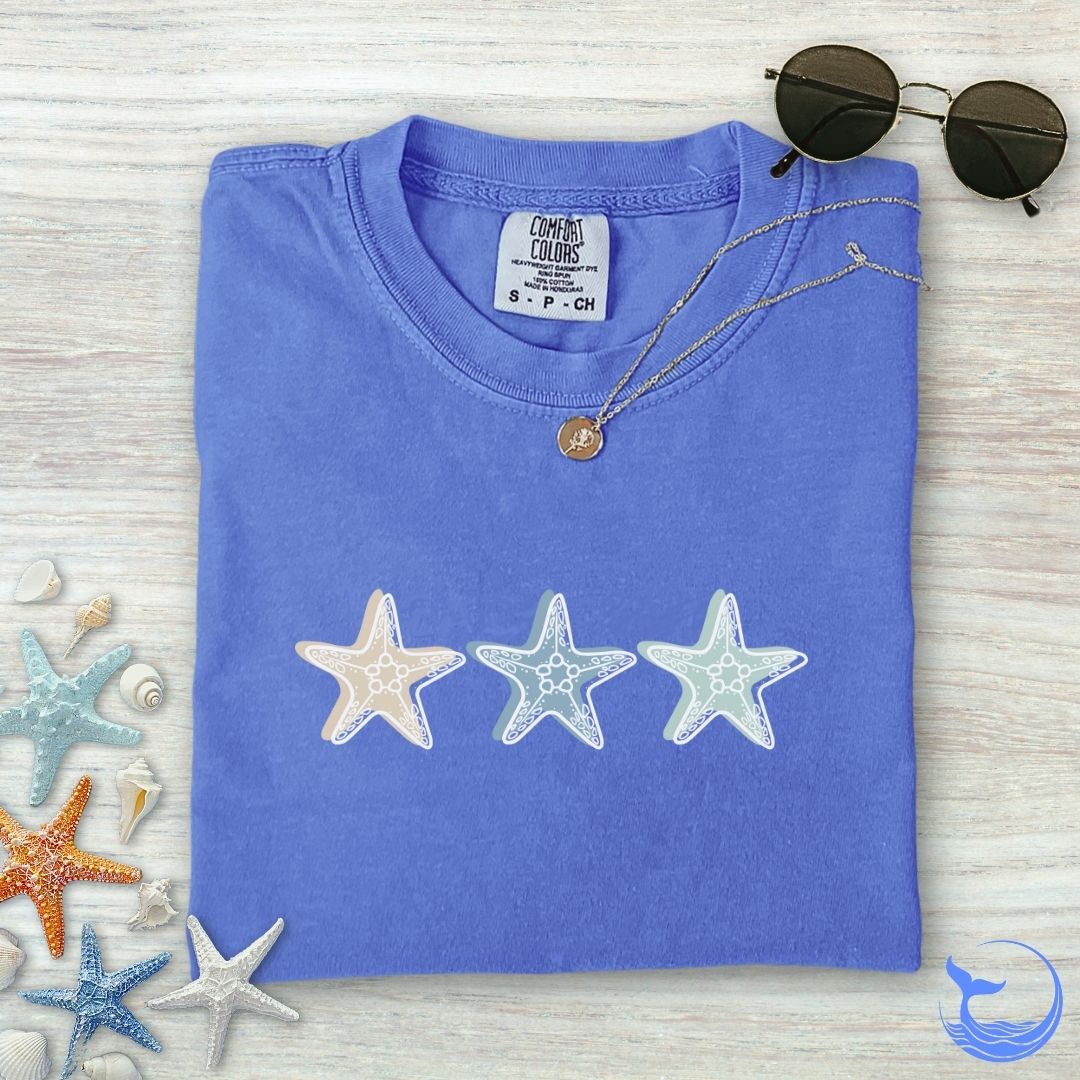 3 Starfish Comfort Colors T-Shirt