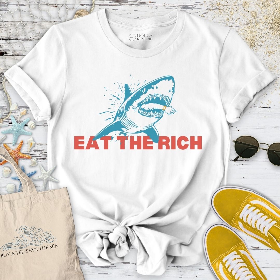 Eat The Rich Shark T-Shirt