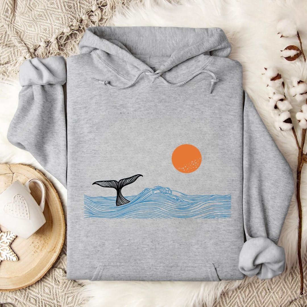 Whale Tail Sunset Hoodie